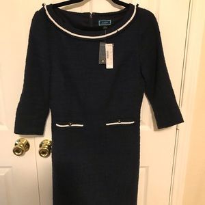 Brand new - never worn blue and white/ivory dress.